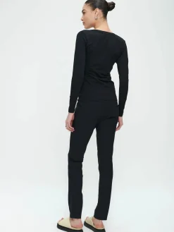 Pants Emma-straight leg fit Technical Jersey
